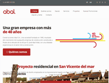 Tablet Screenshot of construccionesabal.com